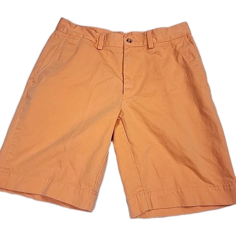 Ralph Lauren Shorts Mens Size 29 Orange Casual Flat Front Chino